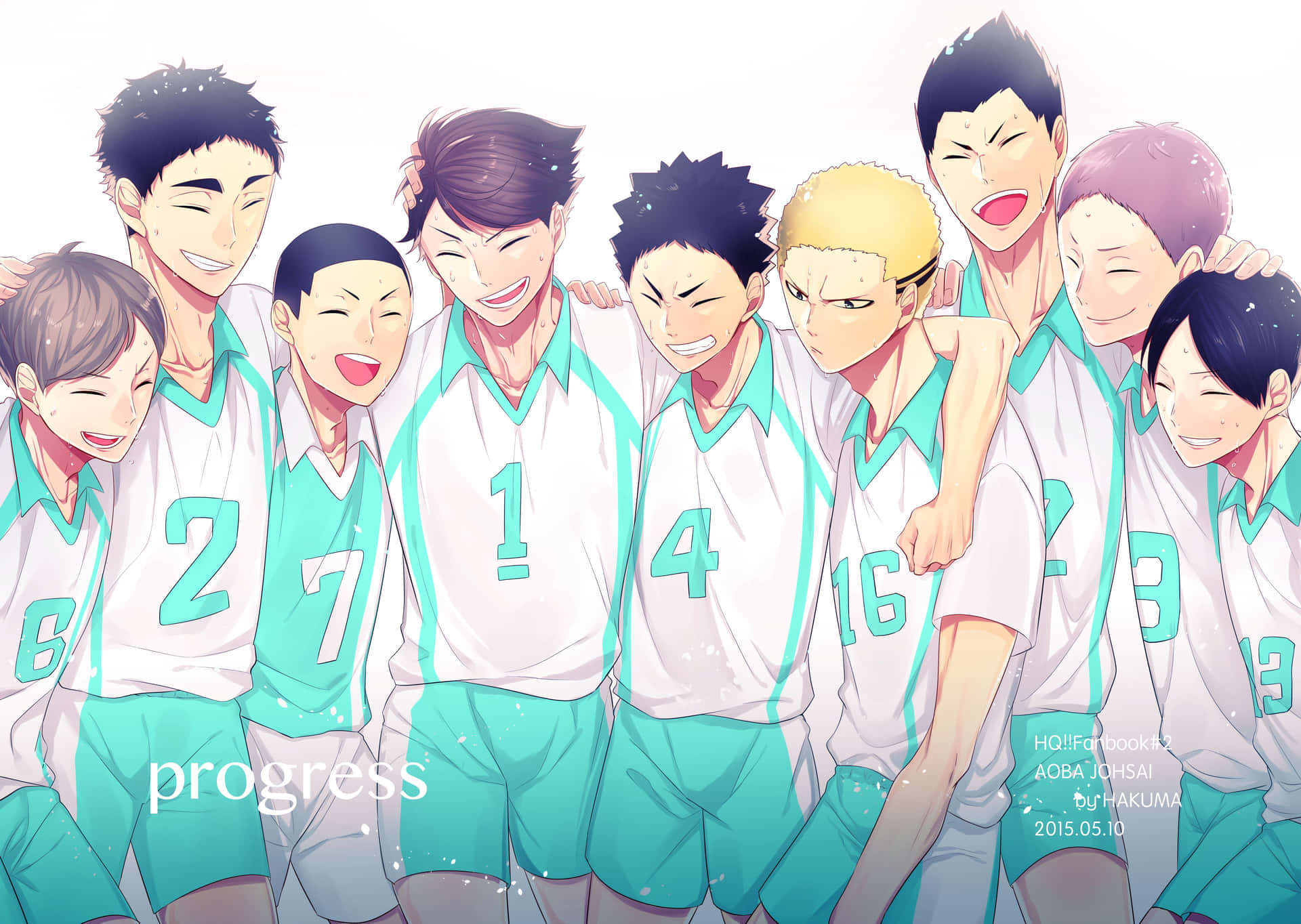 Aoba Johsai Volleyball Athletes Background