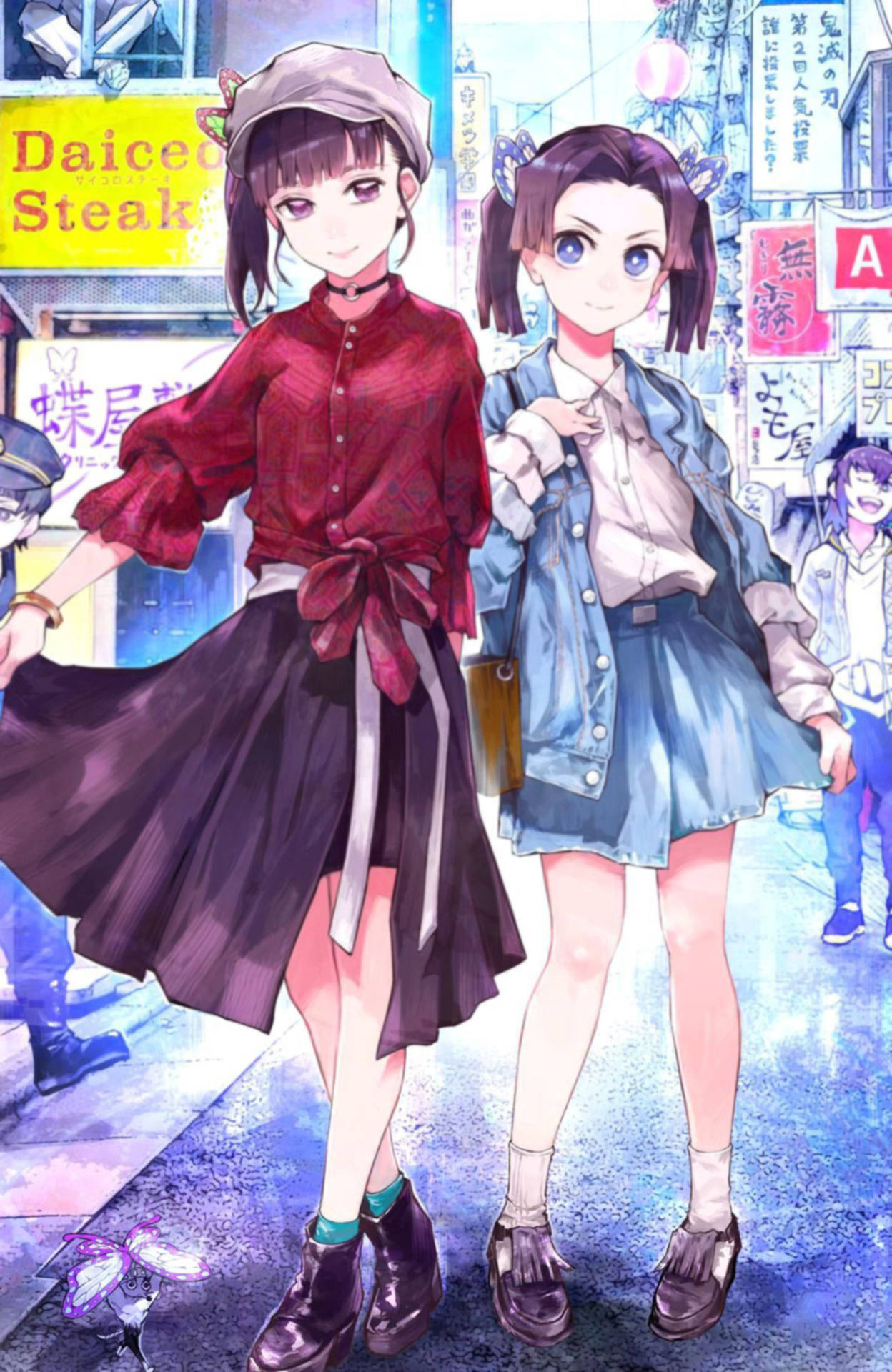 Aoi Kanzaki And Kanao Tsuyuri Background