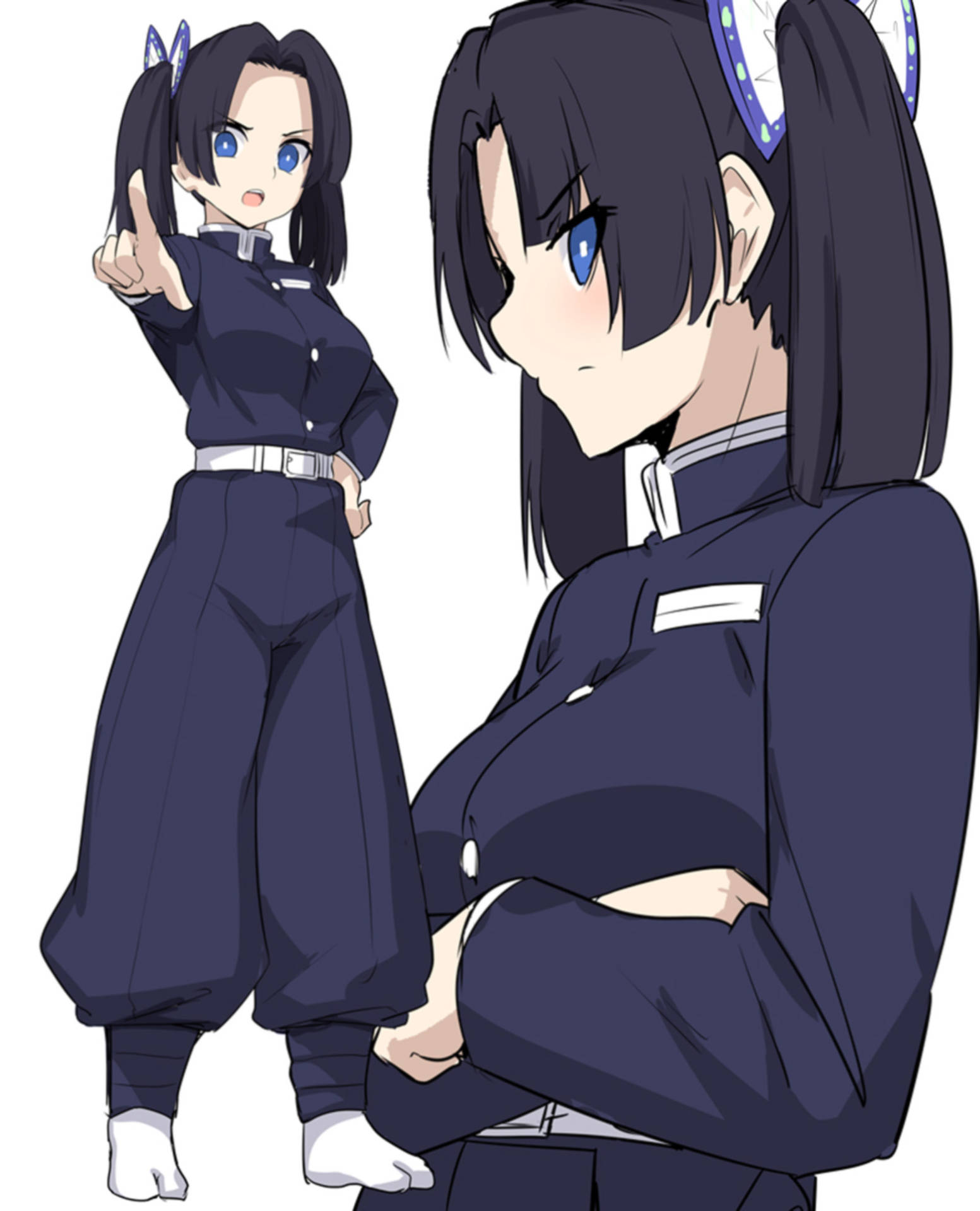 Aoi Kanzaki In Uniform Background