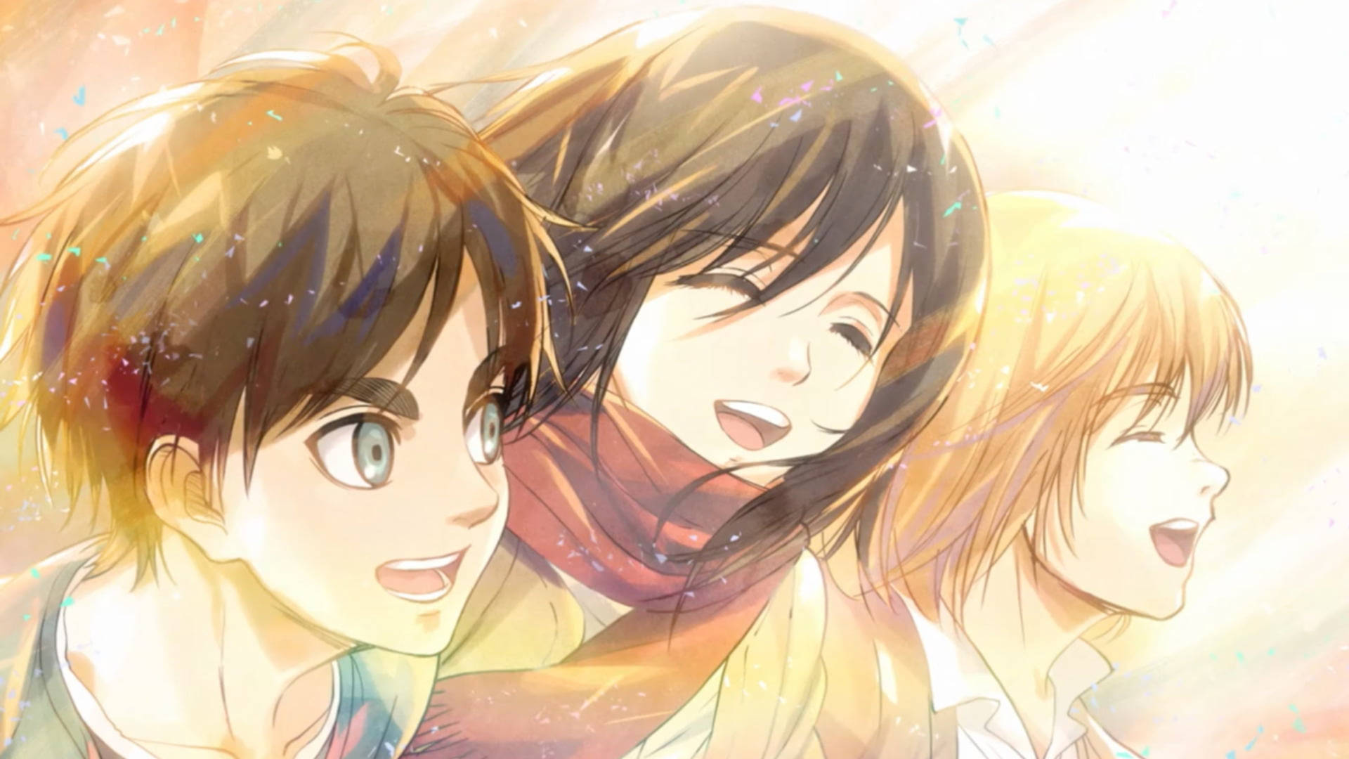 Aot Eren, Mikasa And Armin