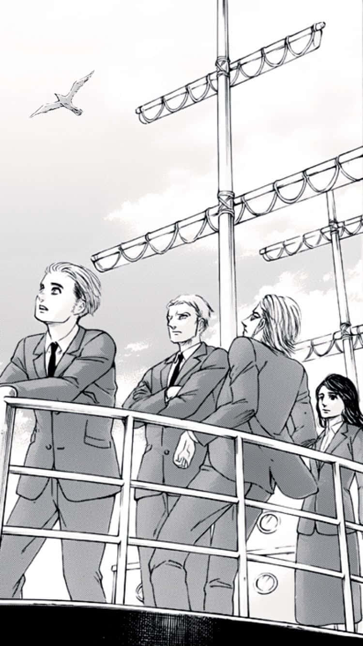 Aot Manga Anime Sketch Background