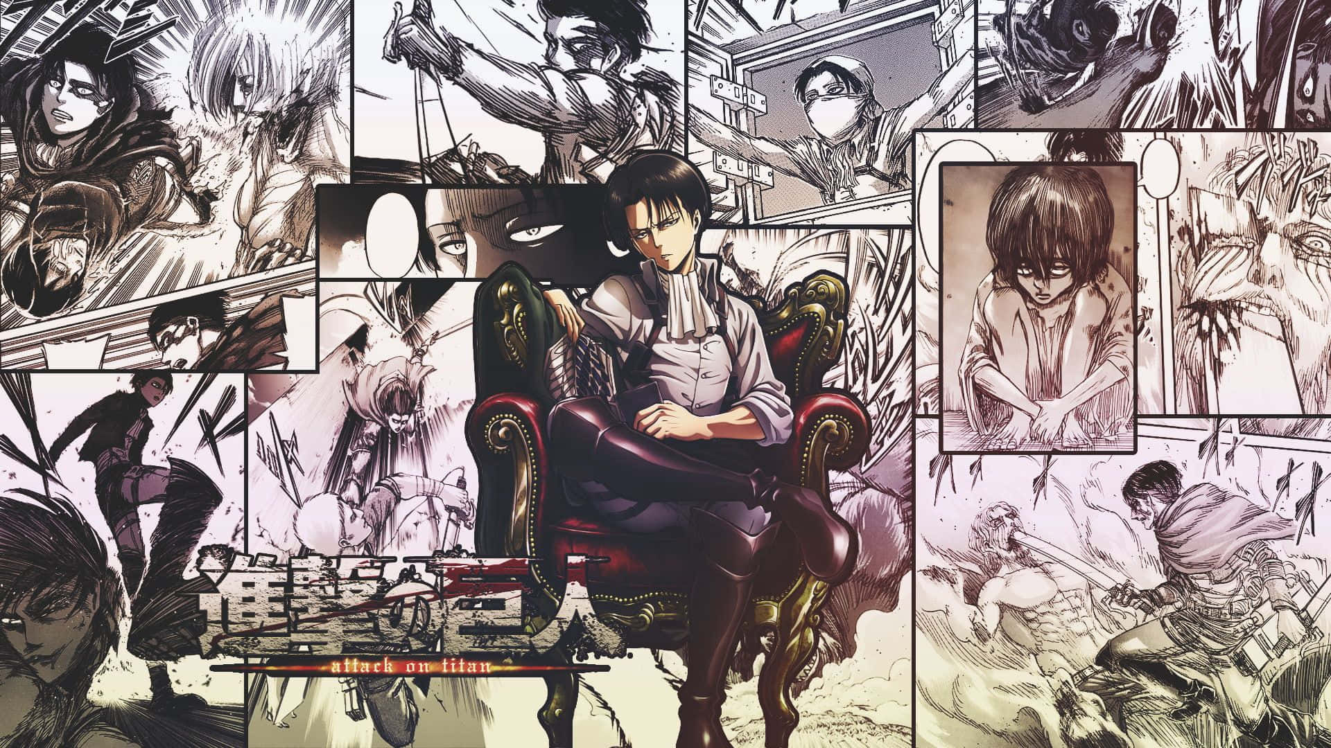 Aot Manga Levi Ackerman Background