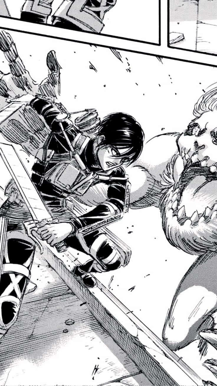 Aot Manga Mikasa Ackerman Background