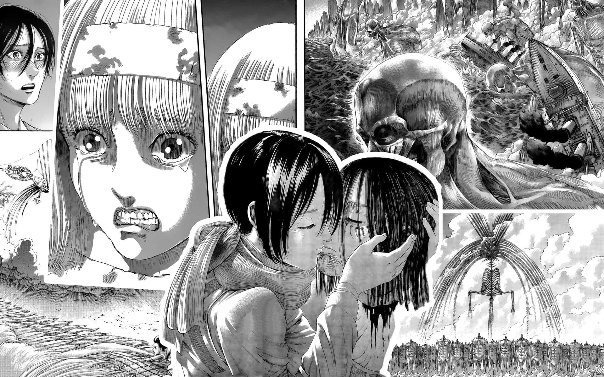 Aot Manga Mikasa And Eren