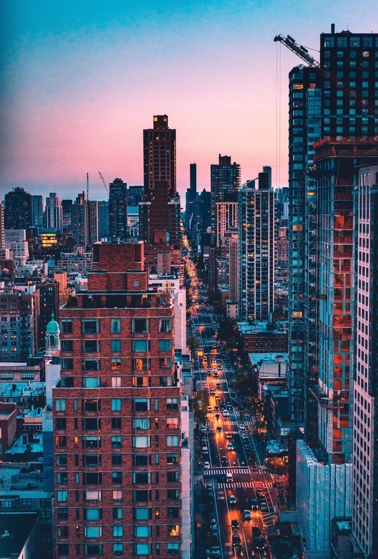 Apartment Buildings In New York Iphone Background