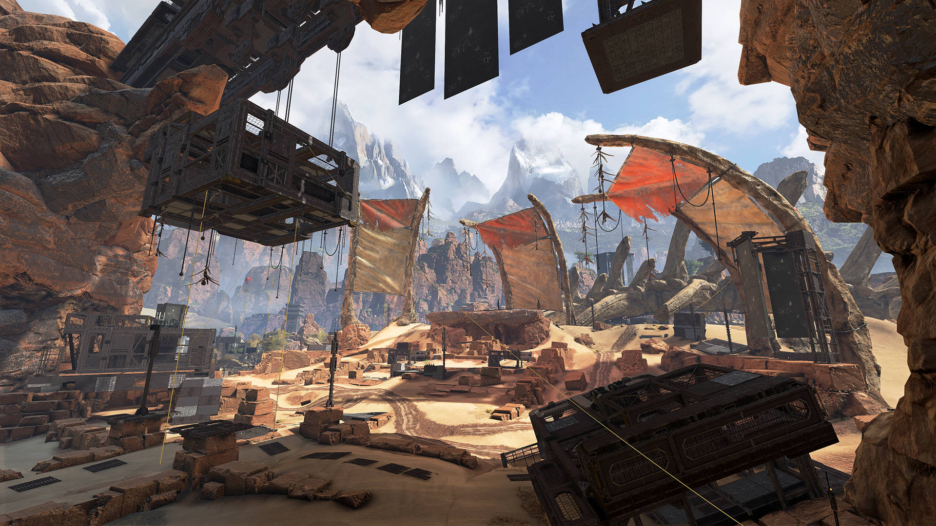 Apex Legends 4k Desert Construction Background