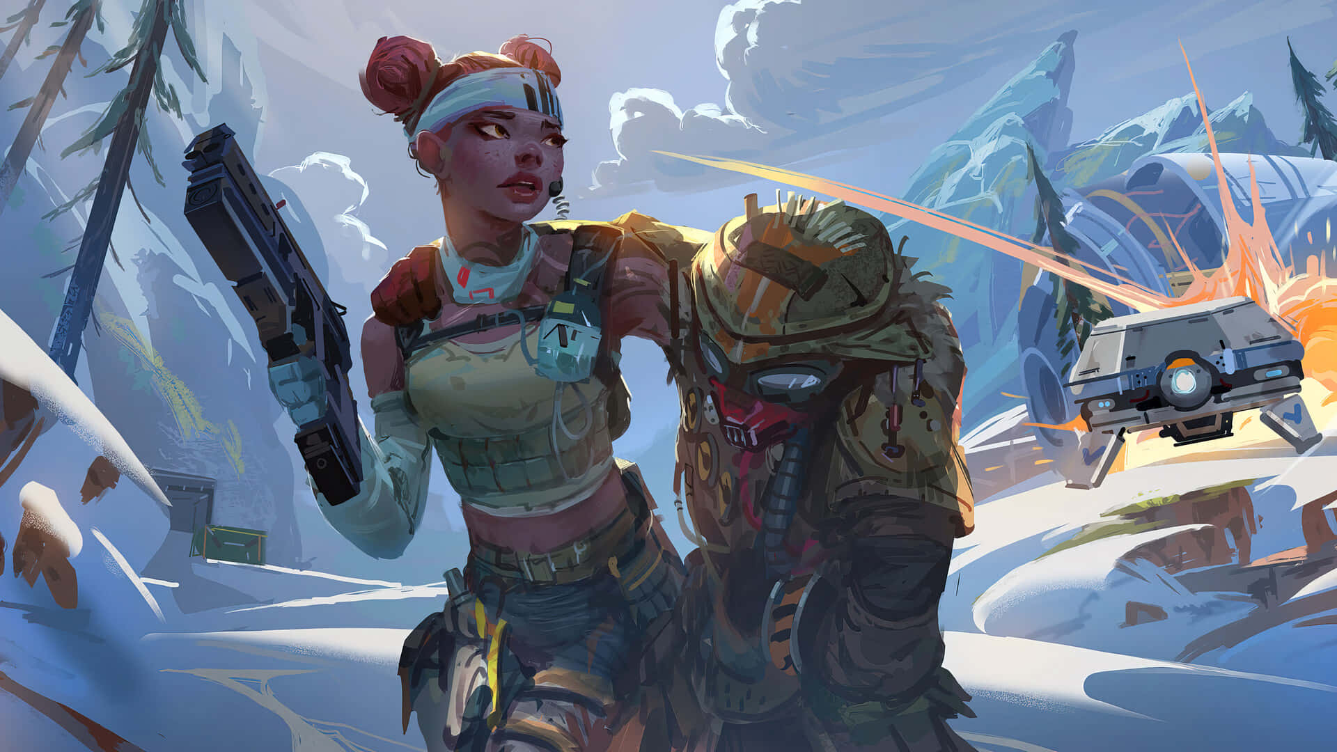 Apex Legends Lifeline Bringing Digital Assistant Care To The Front Lines. Background