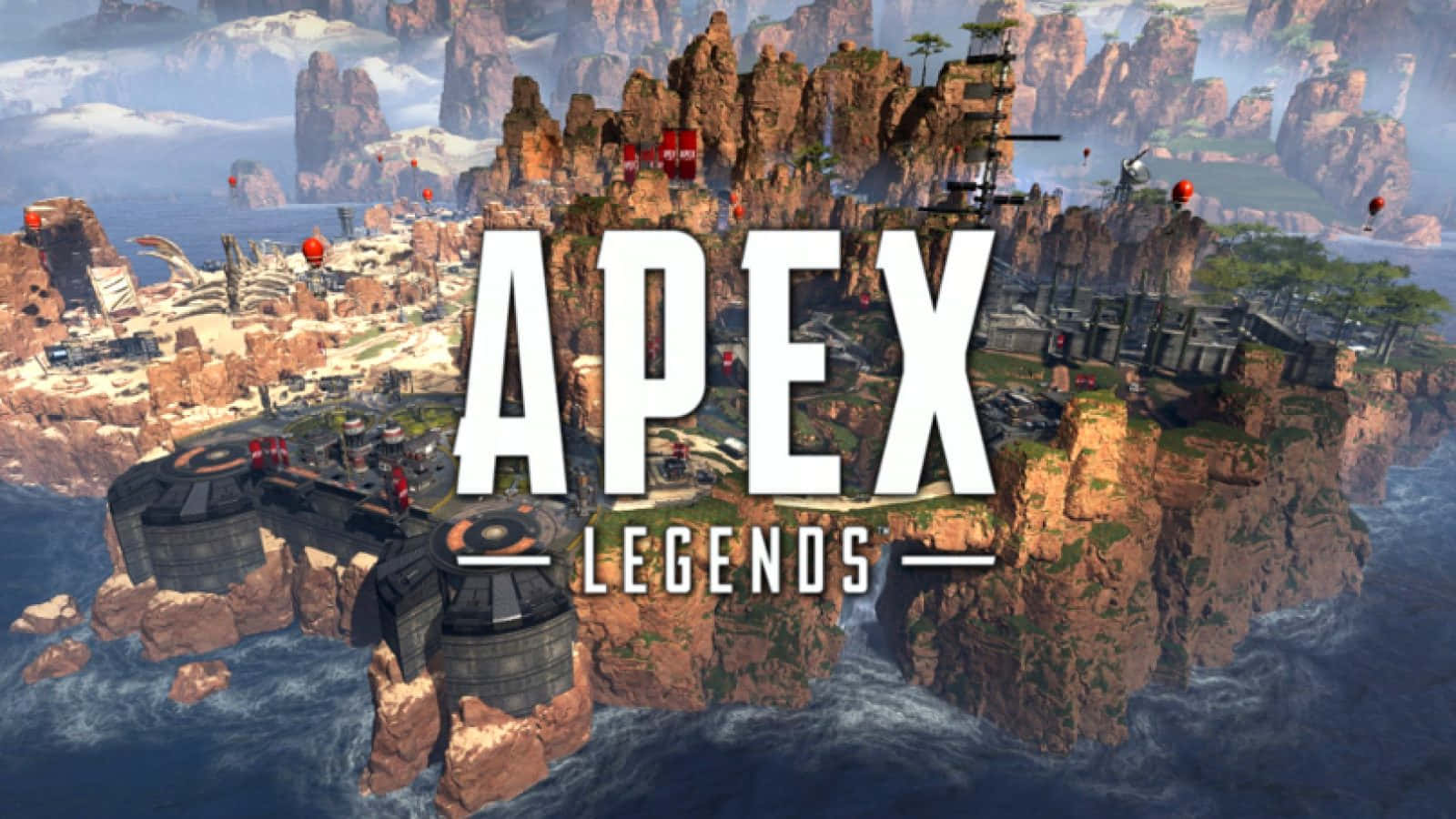 Apex Legends Logo On Map Background