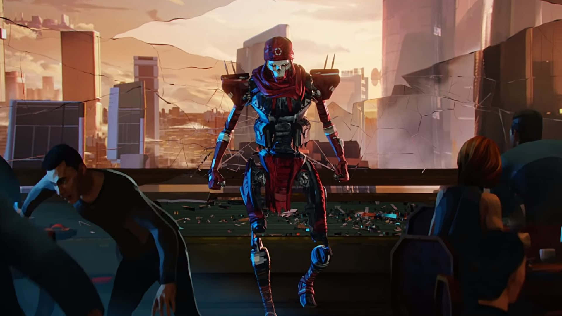 Apex Legends Revenant Attacking Humans Background