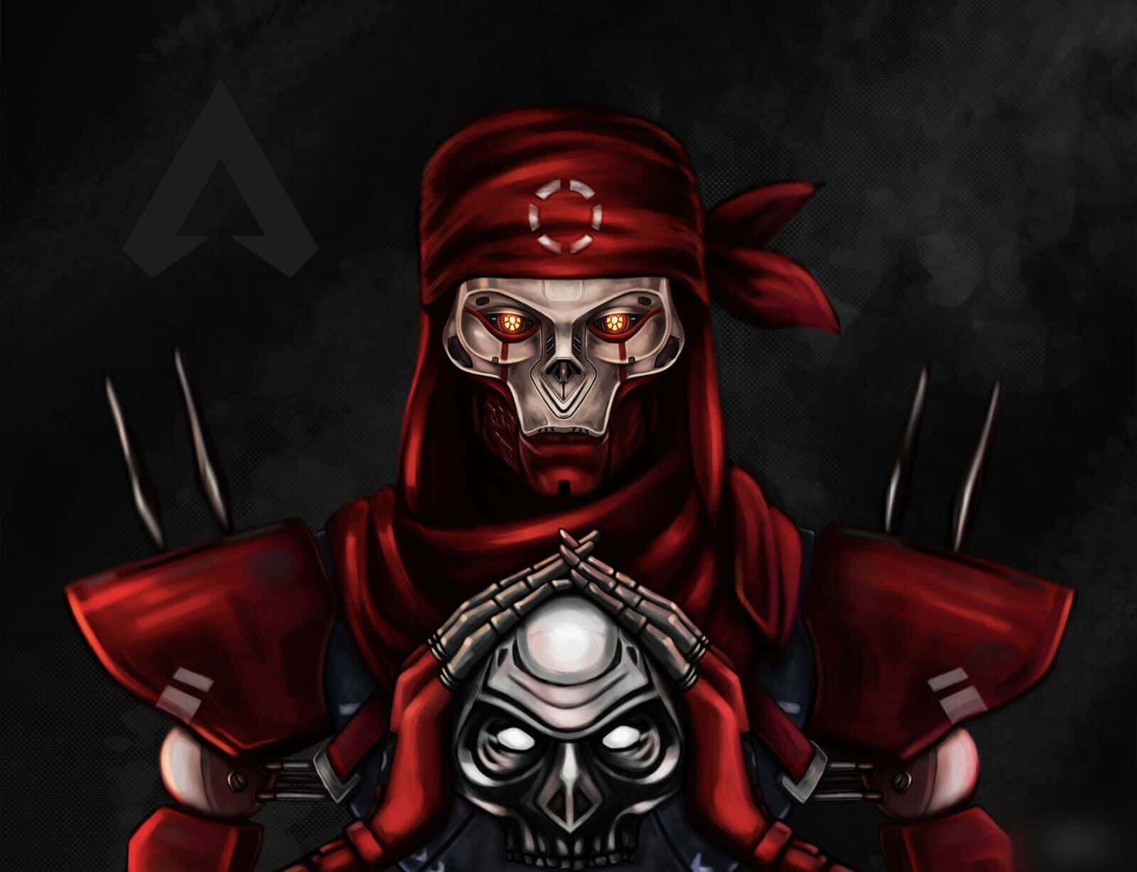 Apex Legends Revenant Holding Metal Skull Background