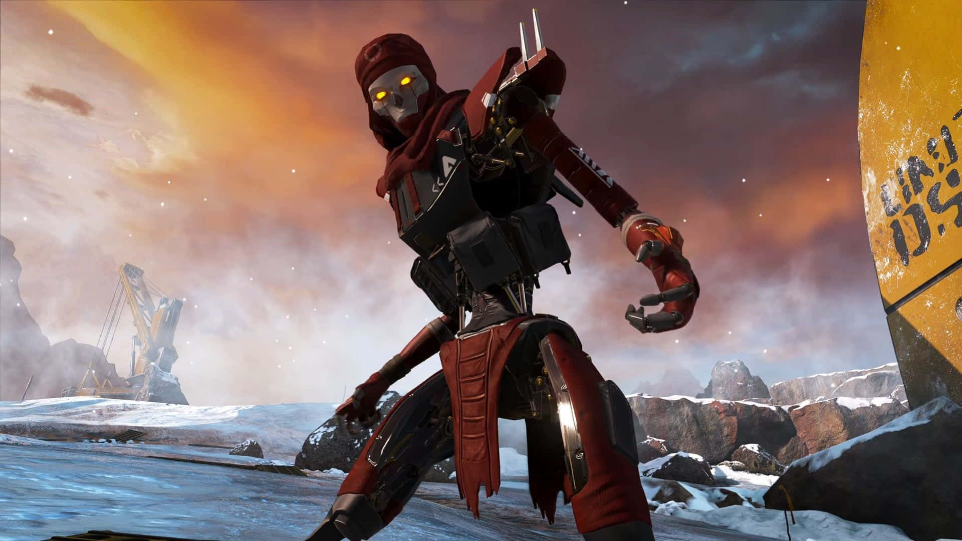 Apex Legends Revenant On An Icy Landscape Background