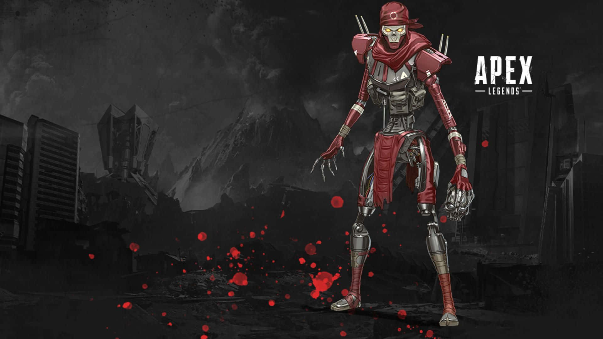 Apex Legends Revenant Red Robotic Skeleton Entity Background