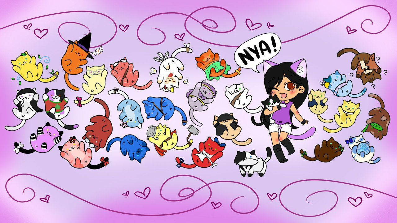 Aphmau And Her Cats Background