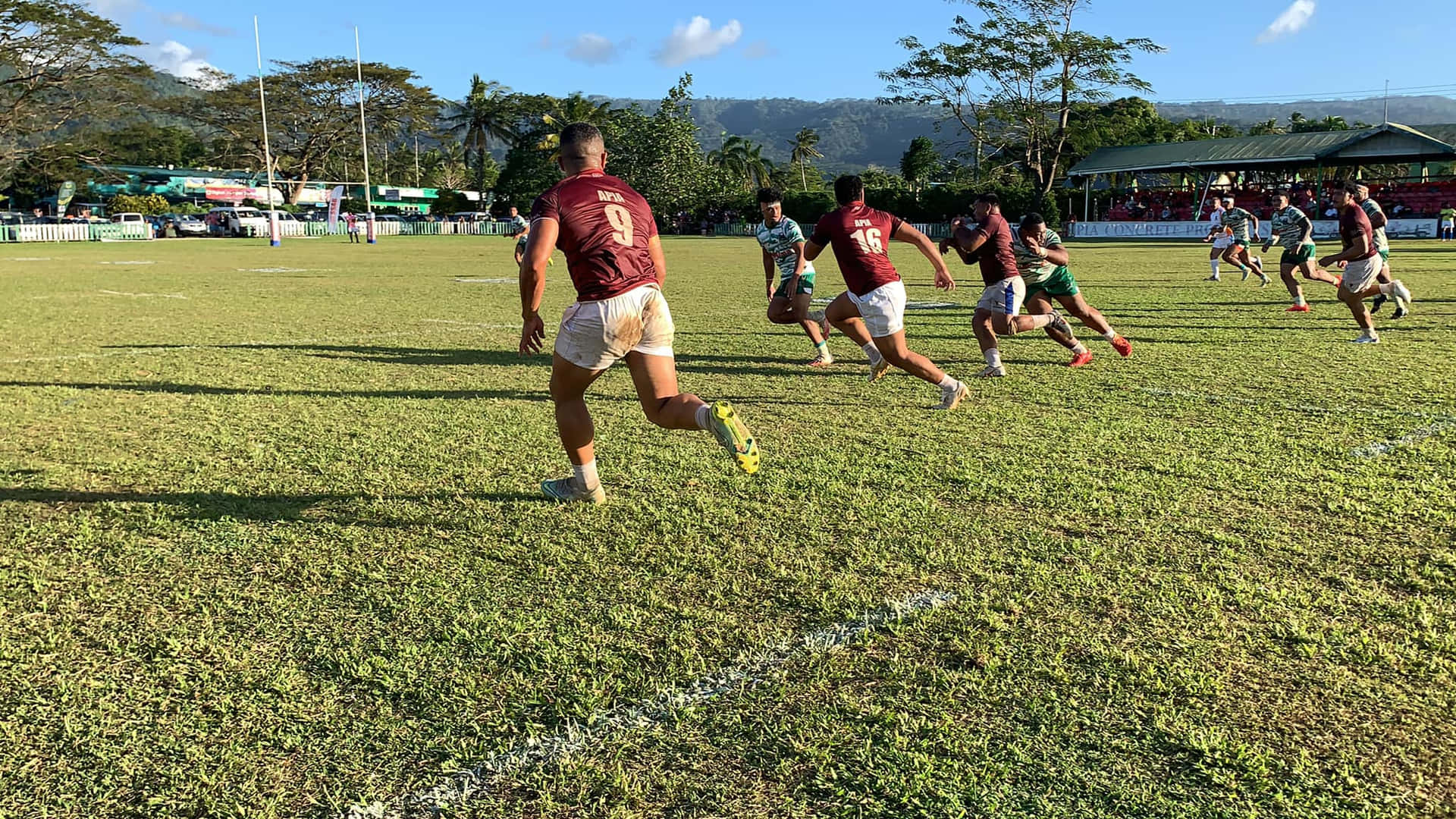 Apia Rugby Team In Action