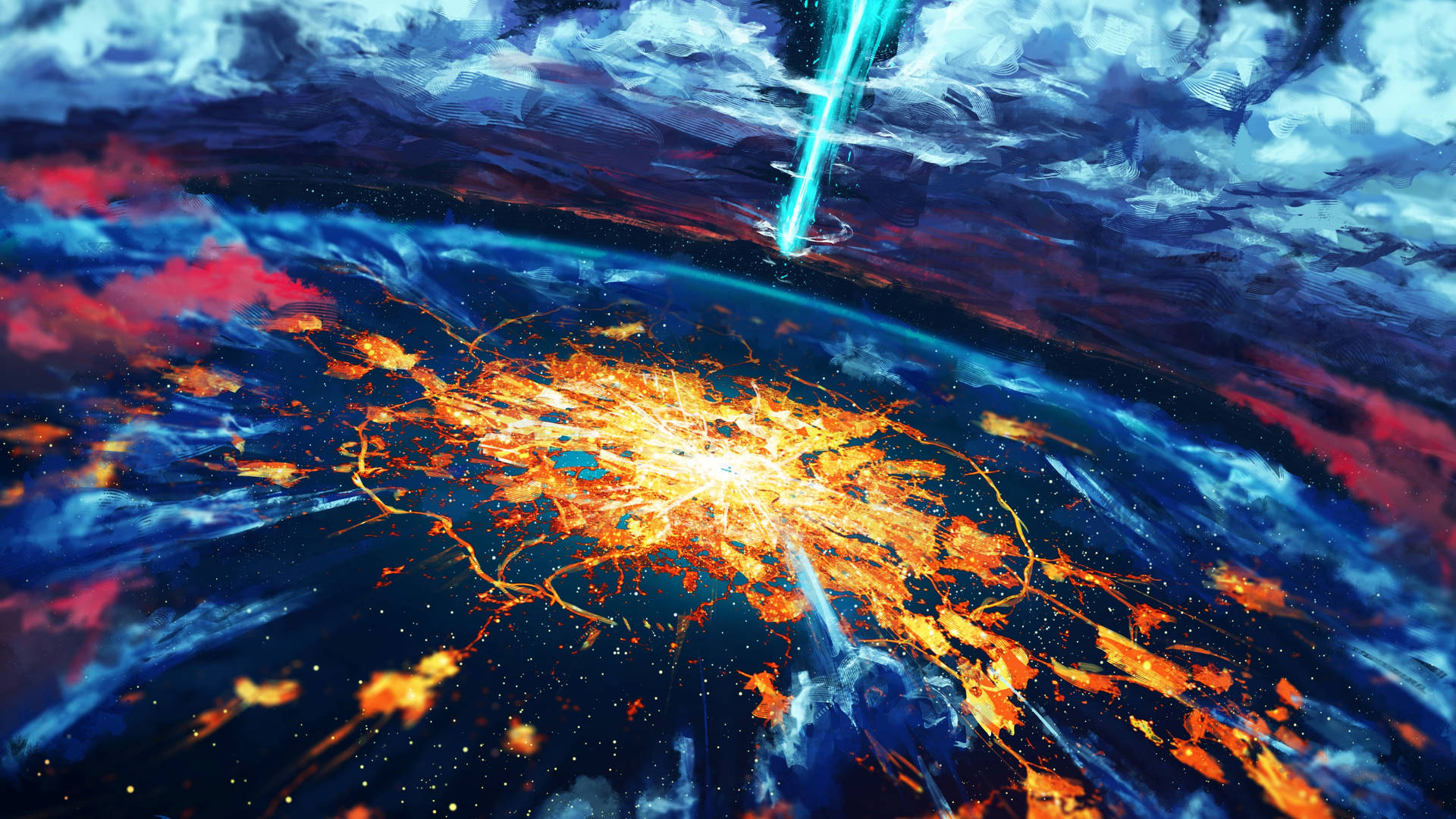 Apocalypse Cosmos Explosion Background