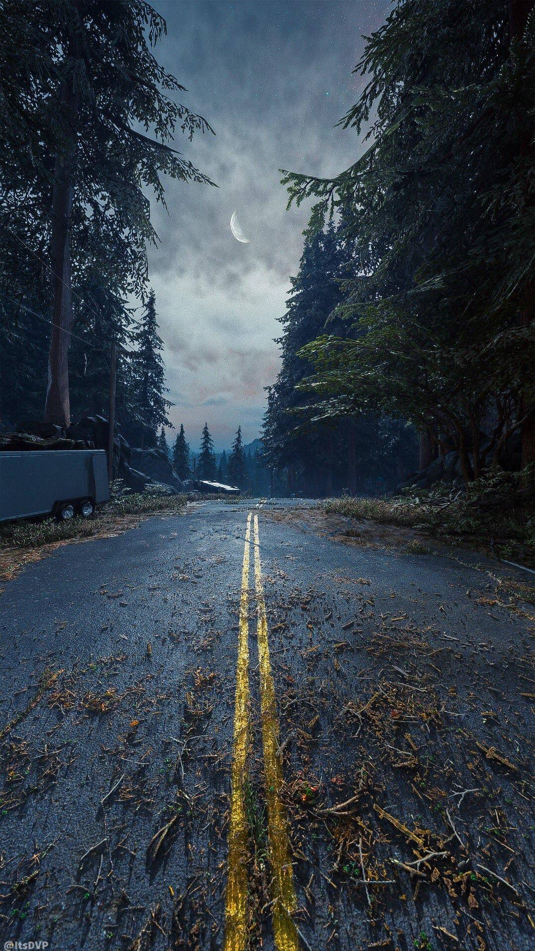 Apocalypse Road In Days Gone Background