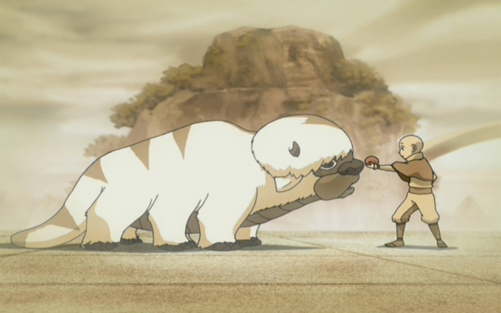 Appa And Aang Natural Bond Background