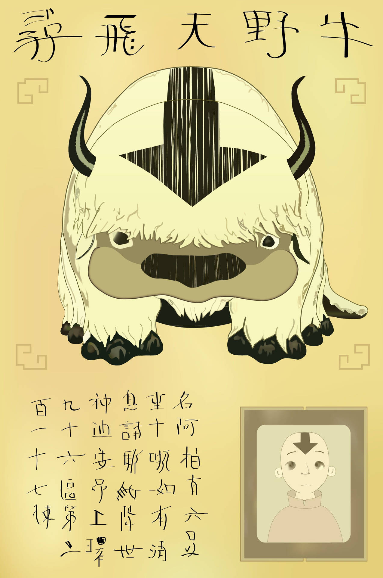 Appa Wanted Poster Background