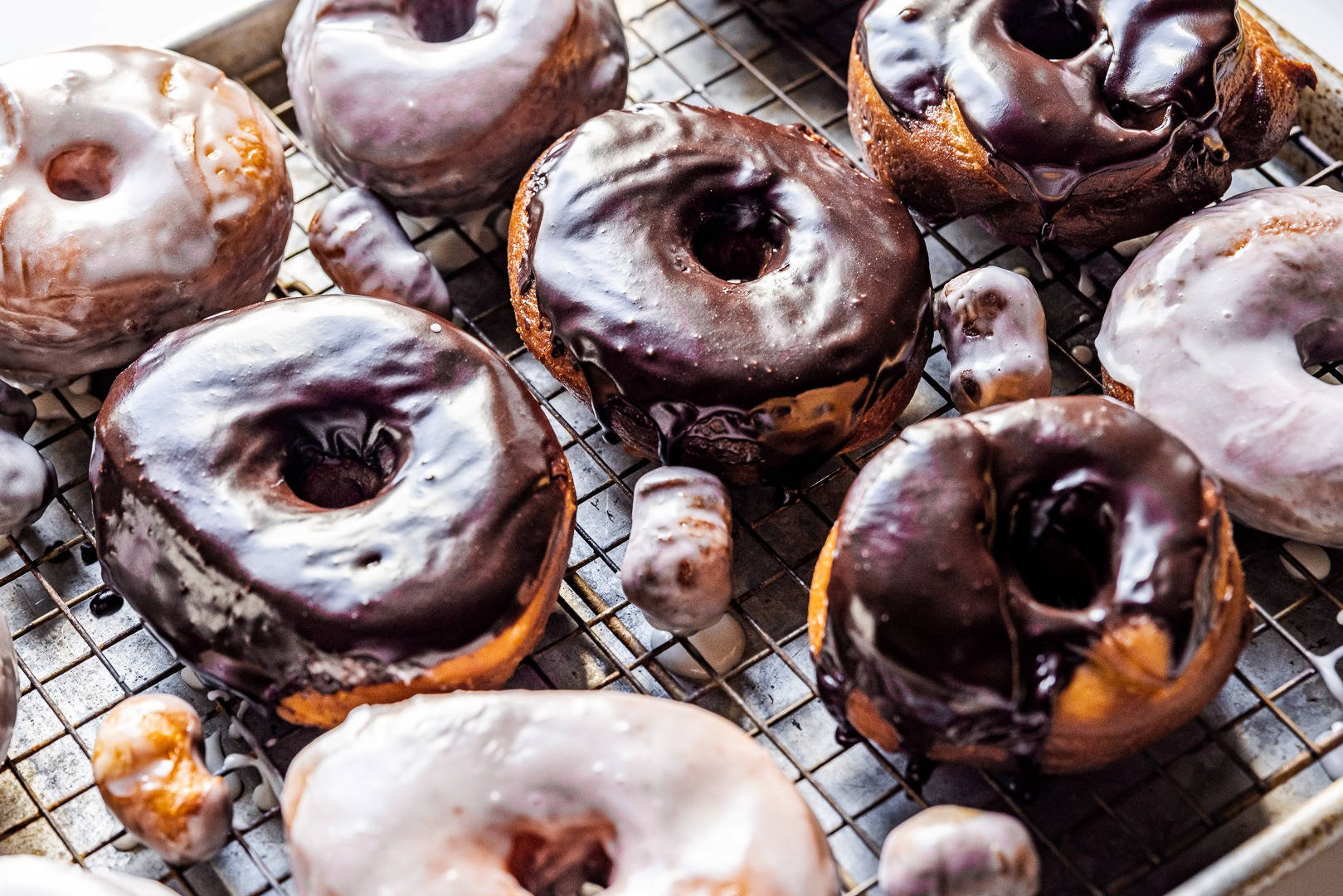 Appetizing Donut Bites Background