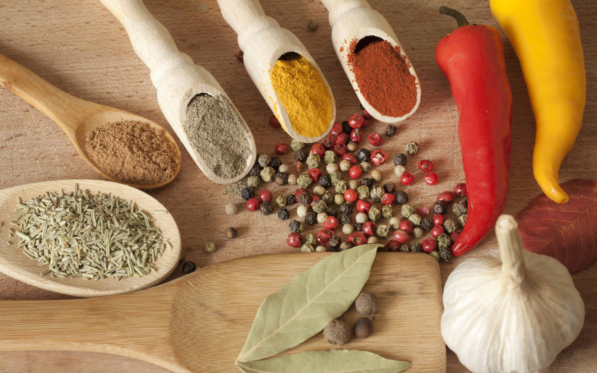 Appetizing Ground Spices And Herbs Background