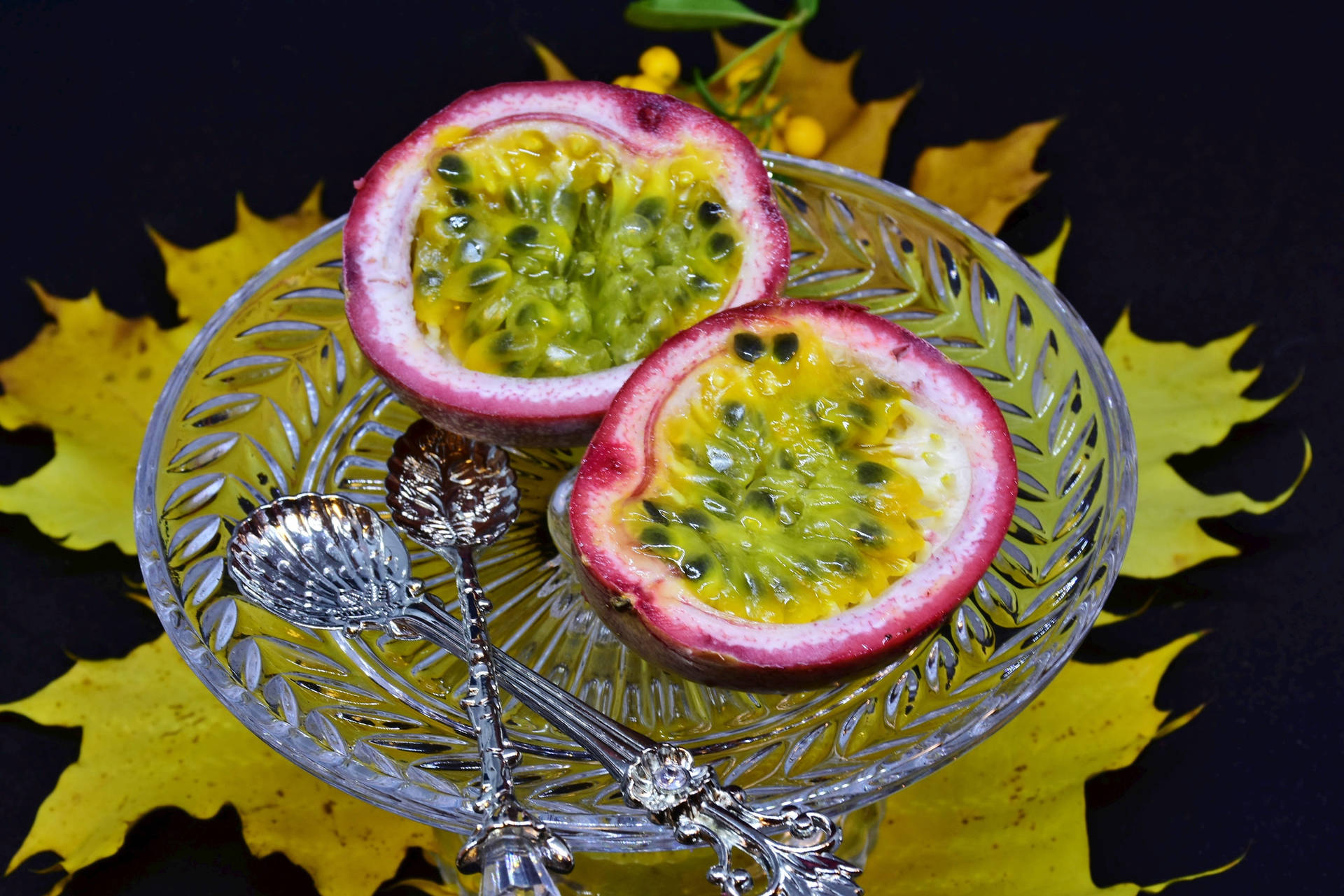 Appetizing Ripe Passion Fruit On Plate