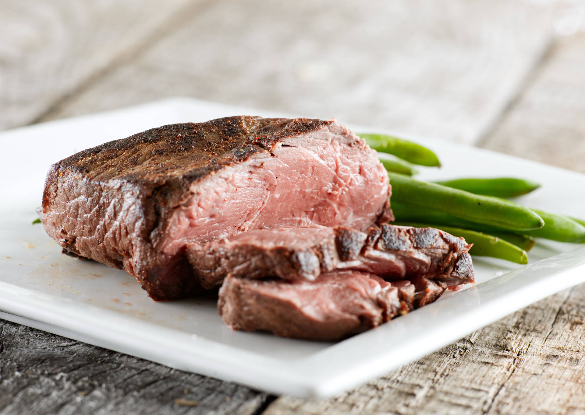 Appetizing Well-done Roast Beef Background