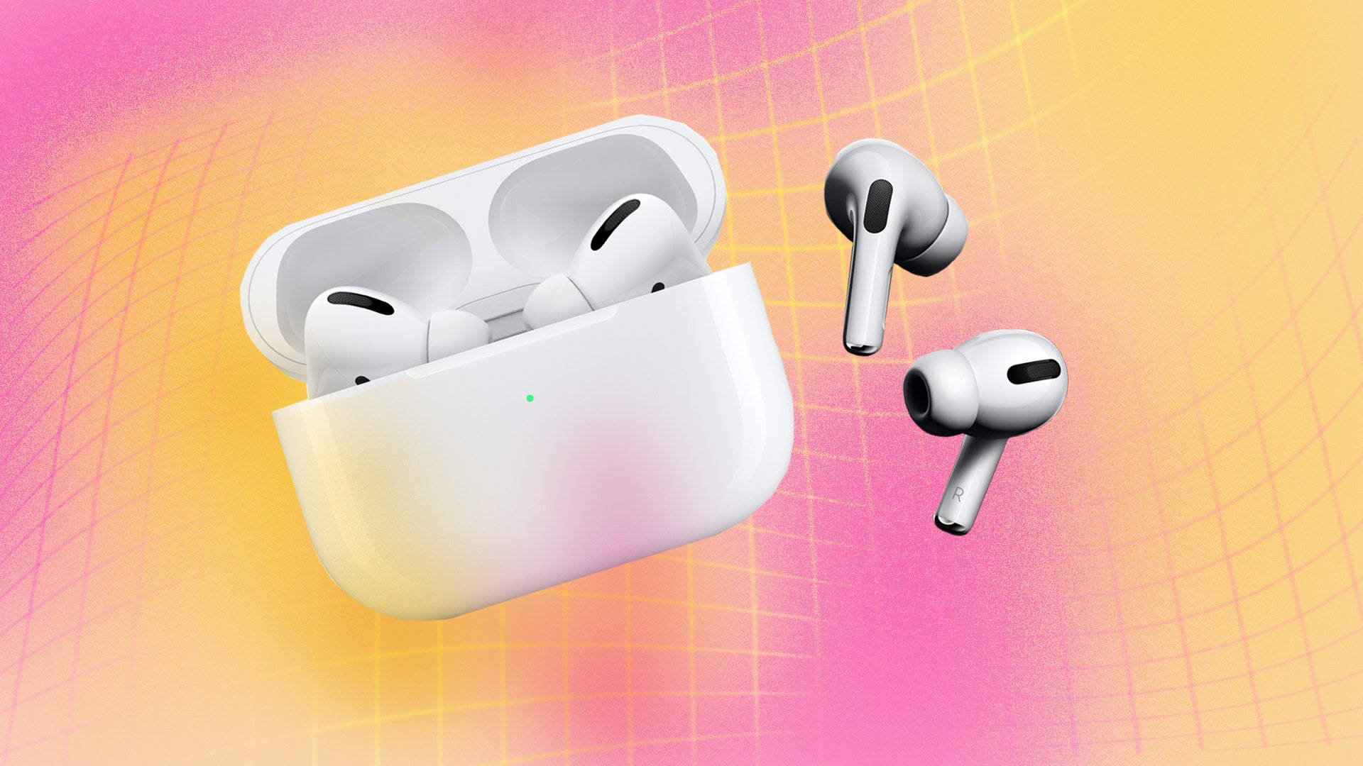 Apple Airpods In Tropical Background