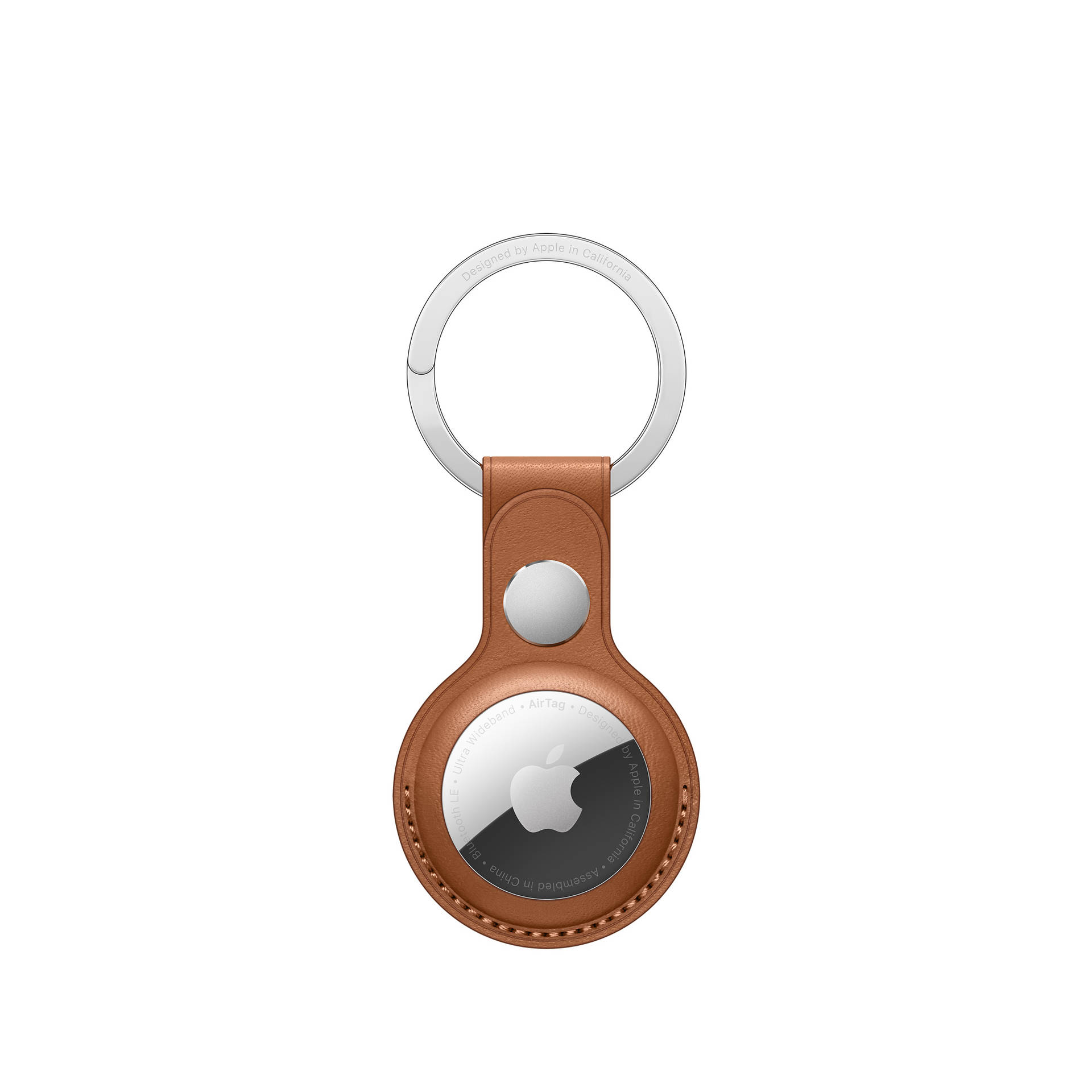 Apple Airtag Leather Key Ring Background