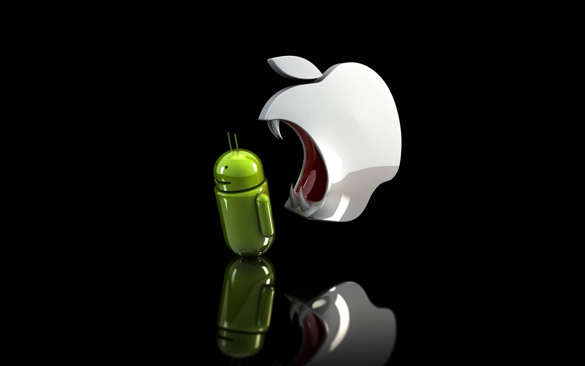 Apple And Android Humor Background