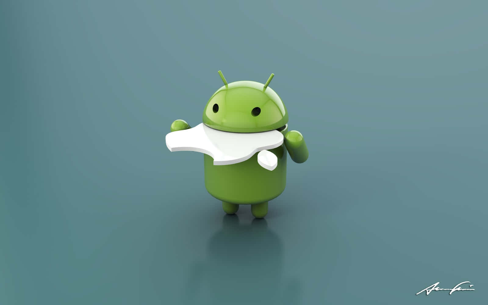 Apple And Android- Two Of The Most Popular Smartphone Operating Systems Background