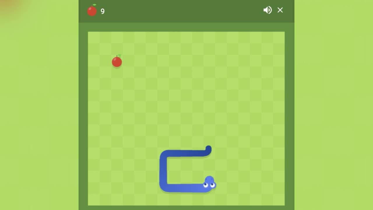 Apple And Blue Snake Game Background