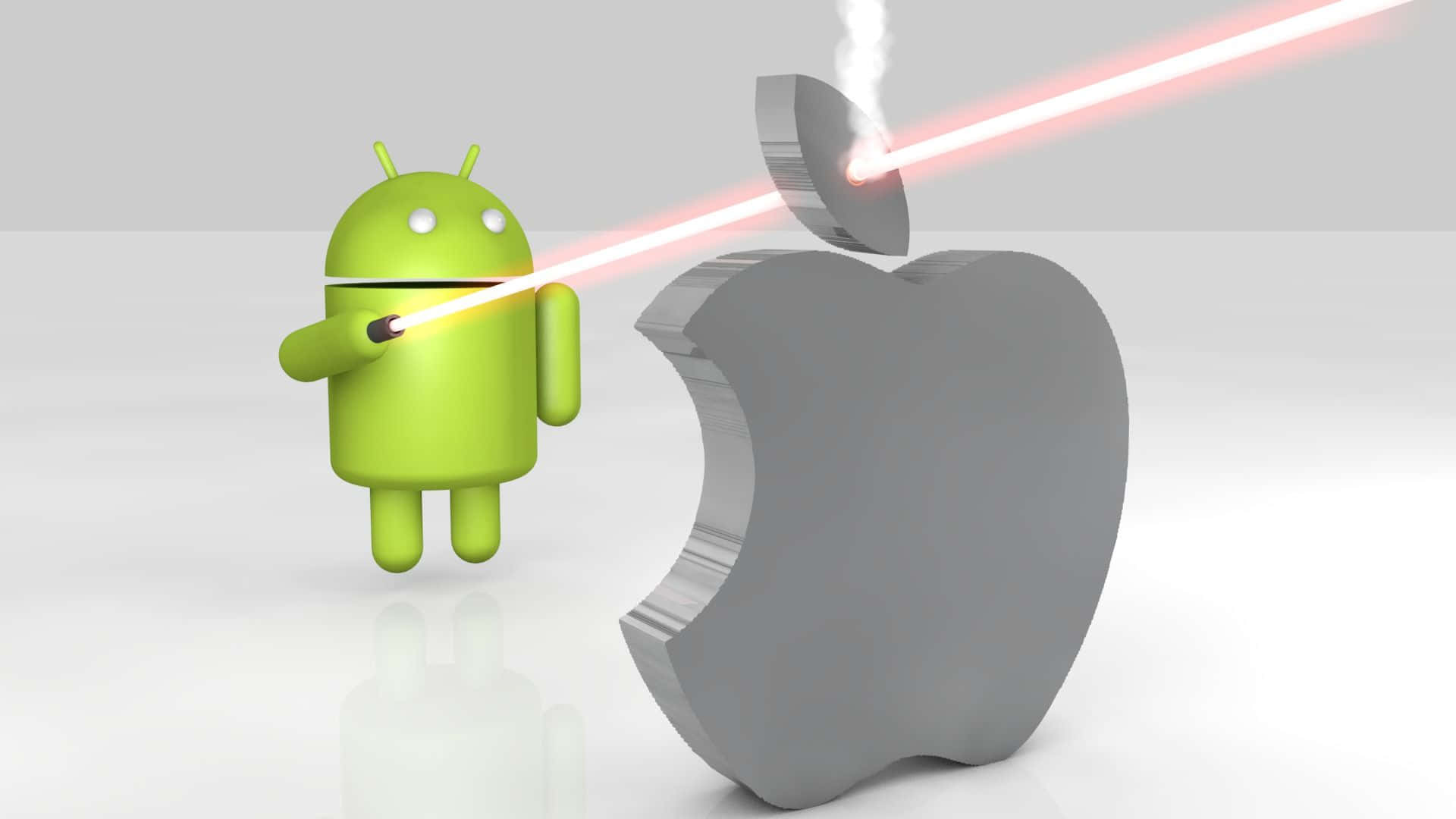 Apple Android Laser Background