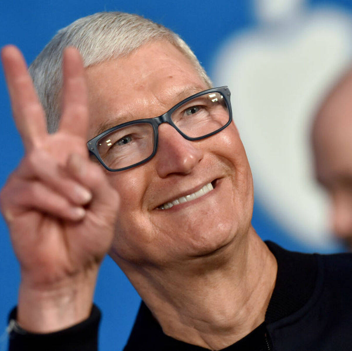 Apple Ceo Tim Cook Delivering A Keynote Speech At A Conference