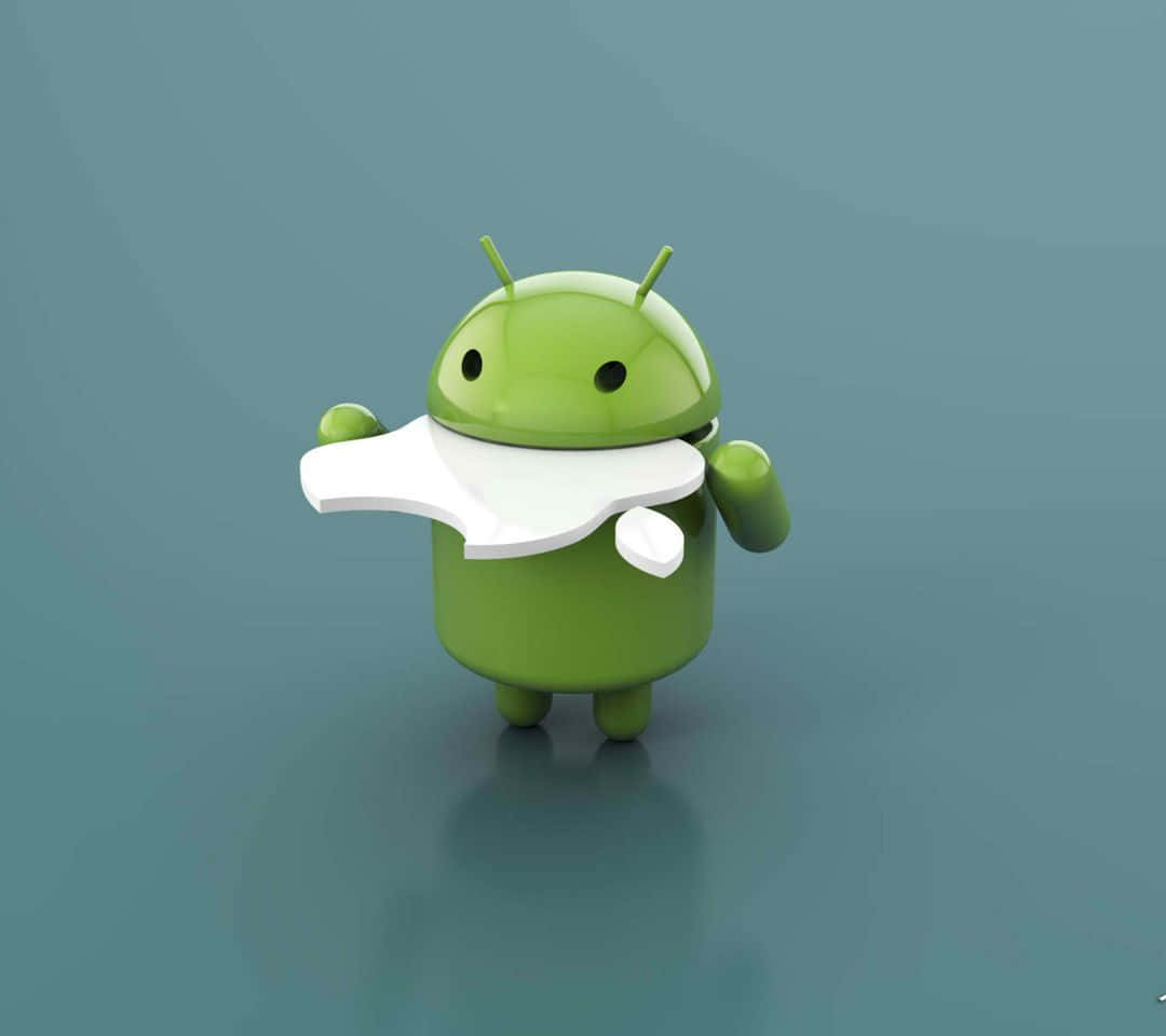 Apple Eating Android 3d Background