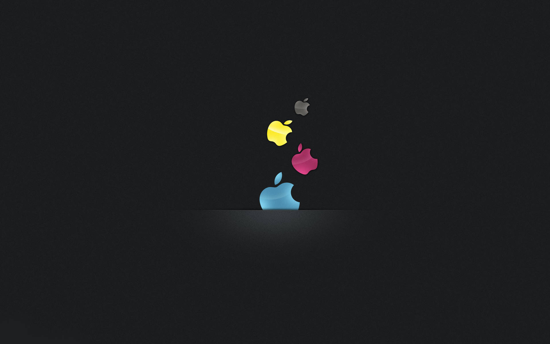 Apple Hd Desktop Falling Logo Colors Background