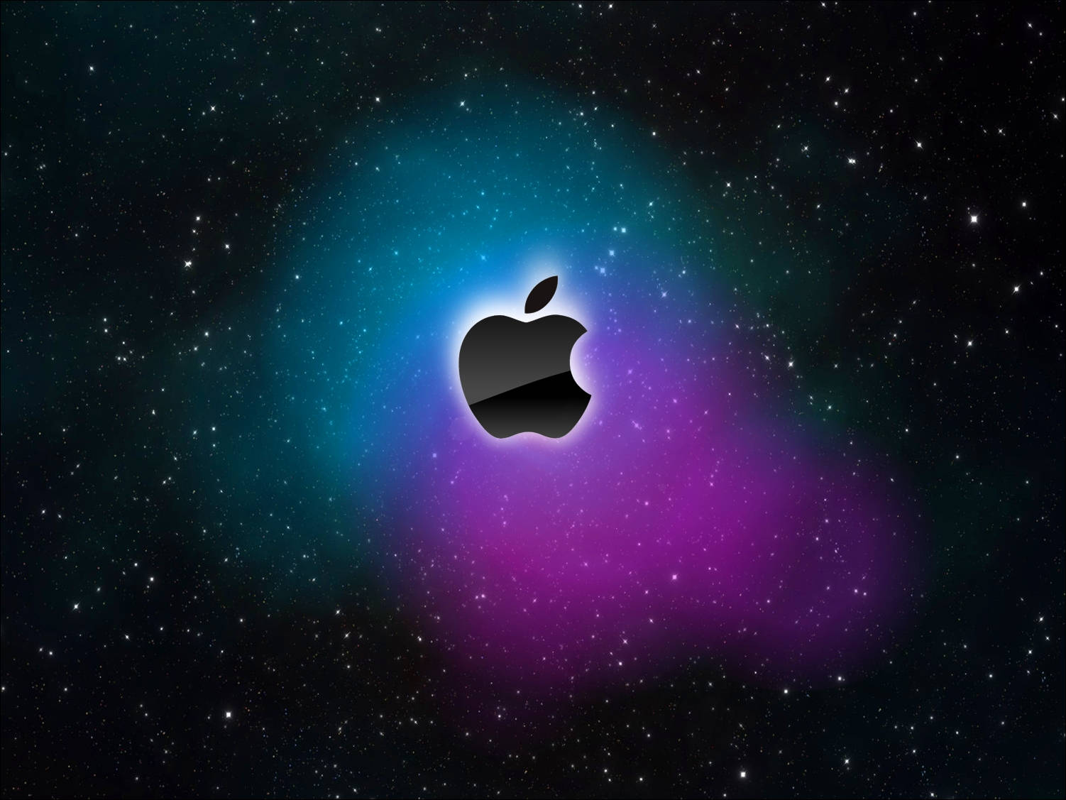 Apple Hd Desktop Glowing Galaxy Background