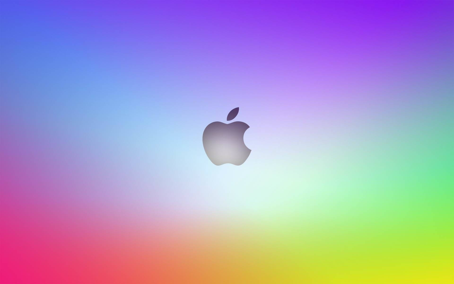 Apple Hd Desktop Gradient Rainbow Background