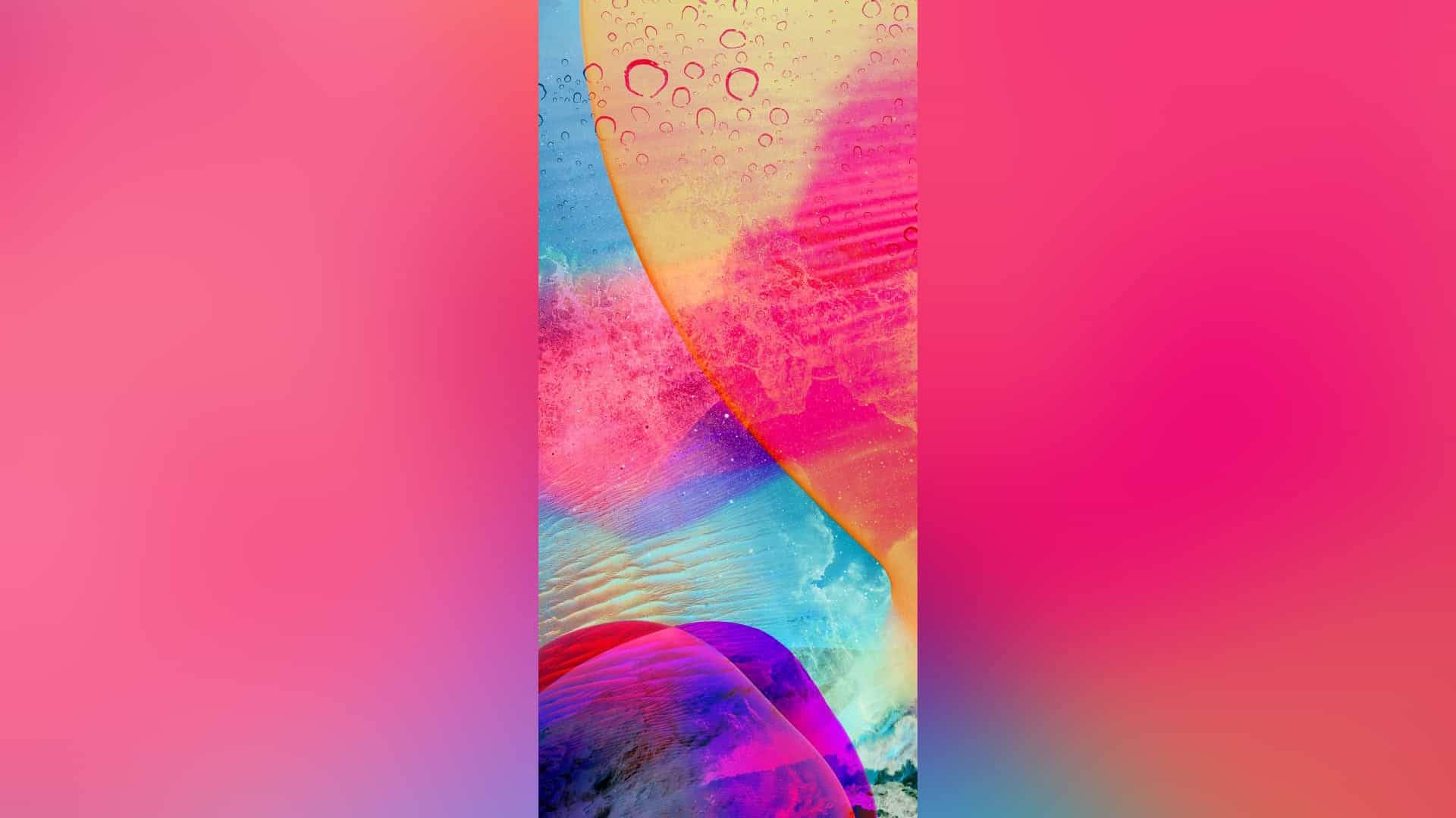 Apple Iphone Default Splash Of Colors Background