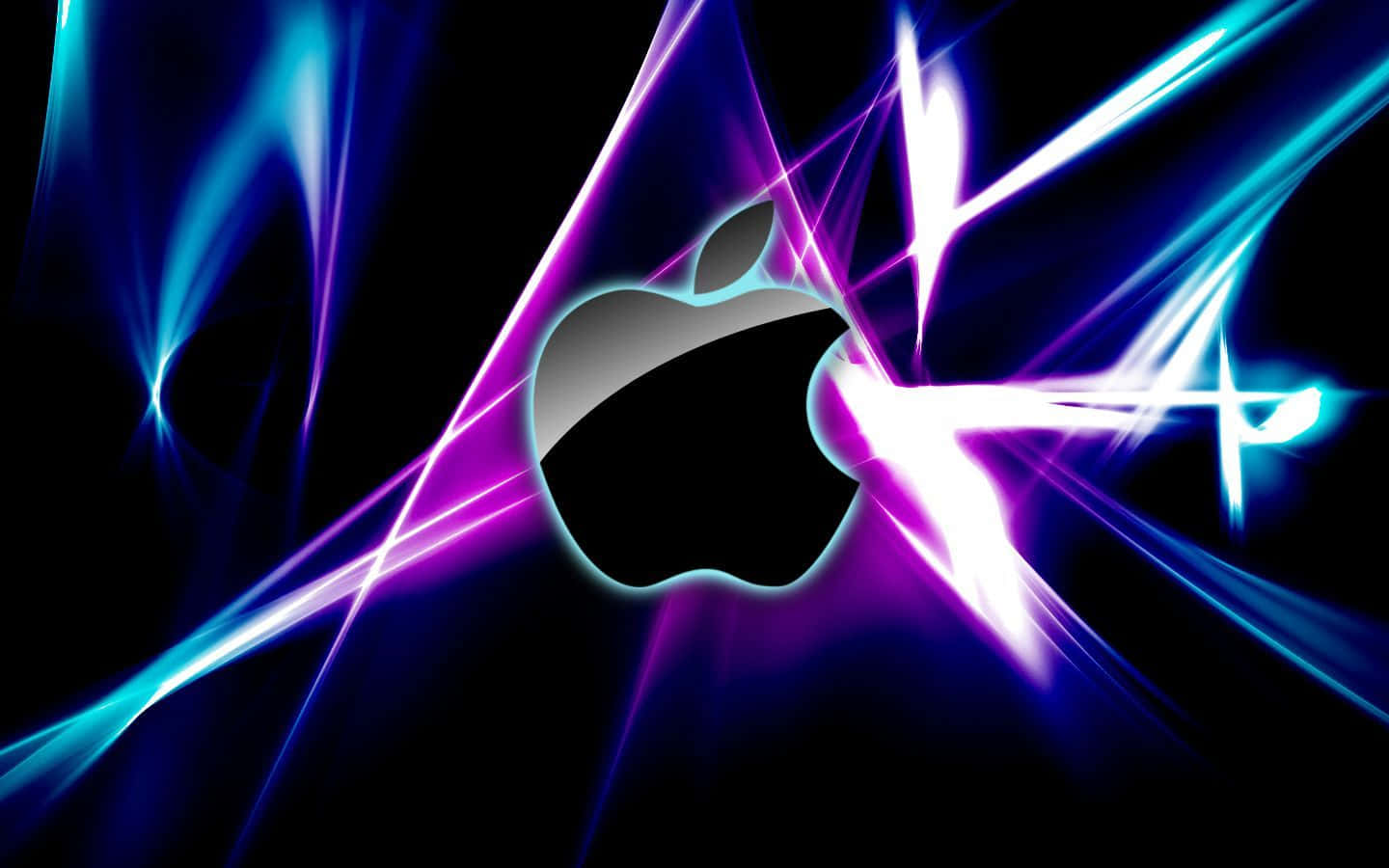 Apple Laptop - Powered By High Tech Features Background