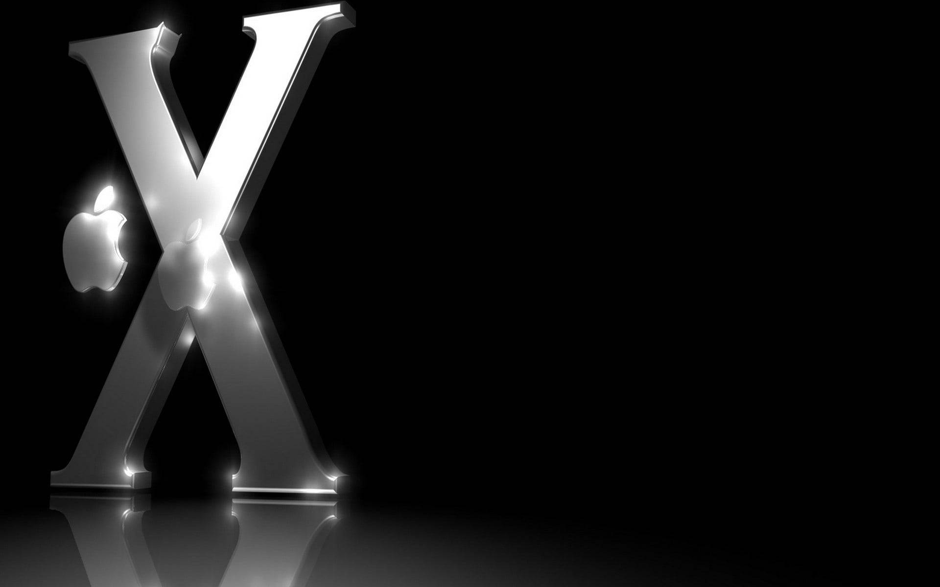 Apple Letter X Background