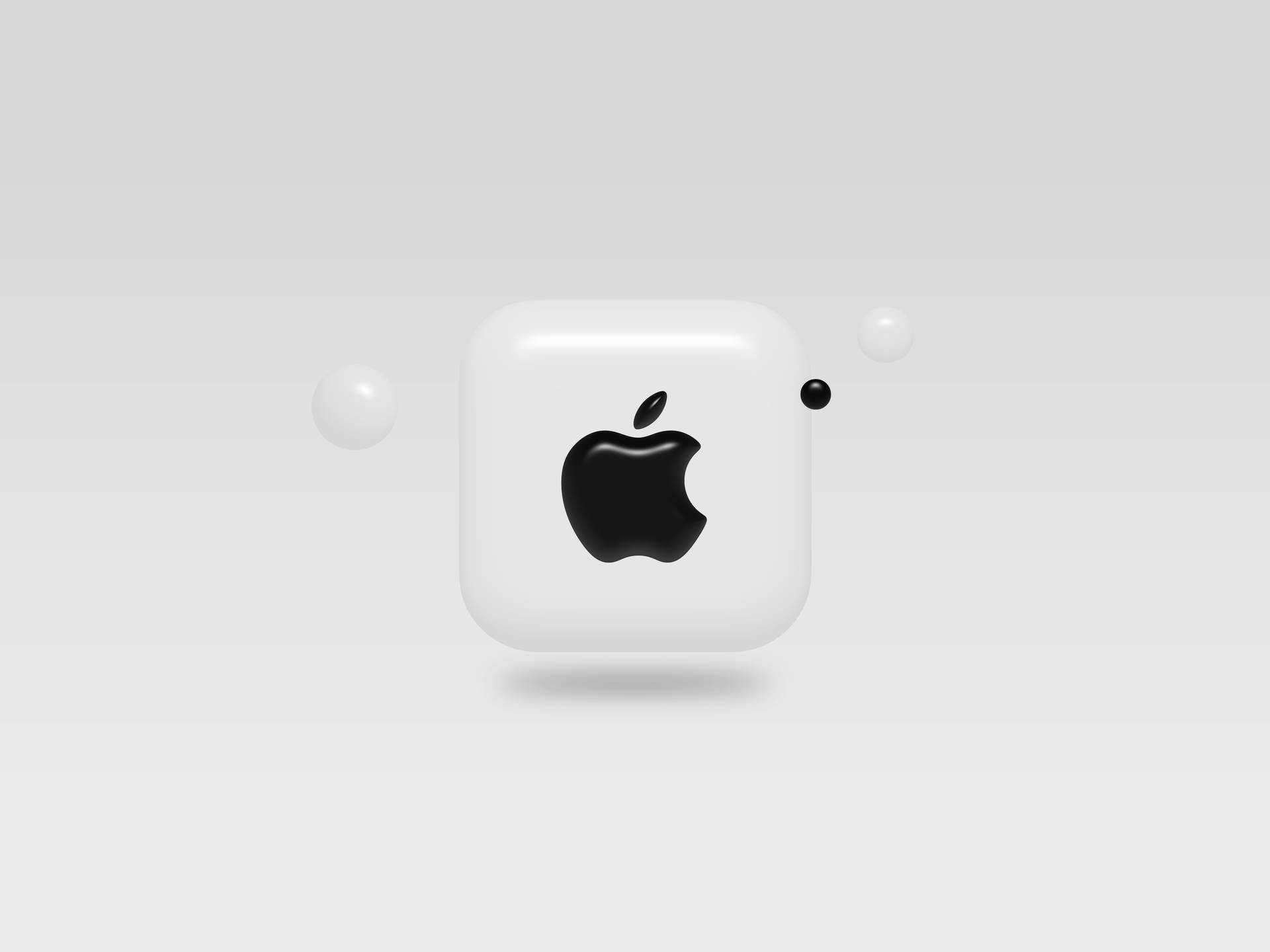 Apple Logo 3d Laptop Background