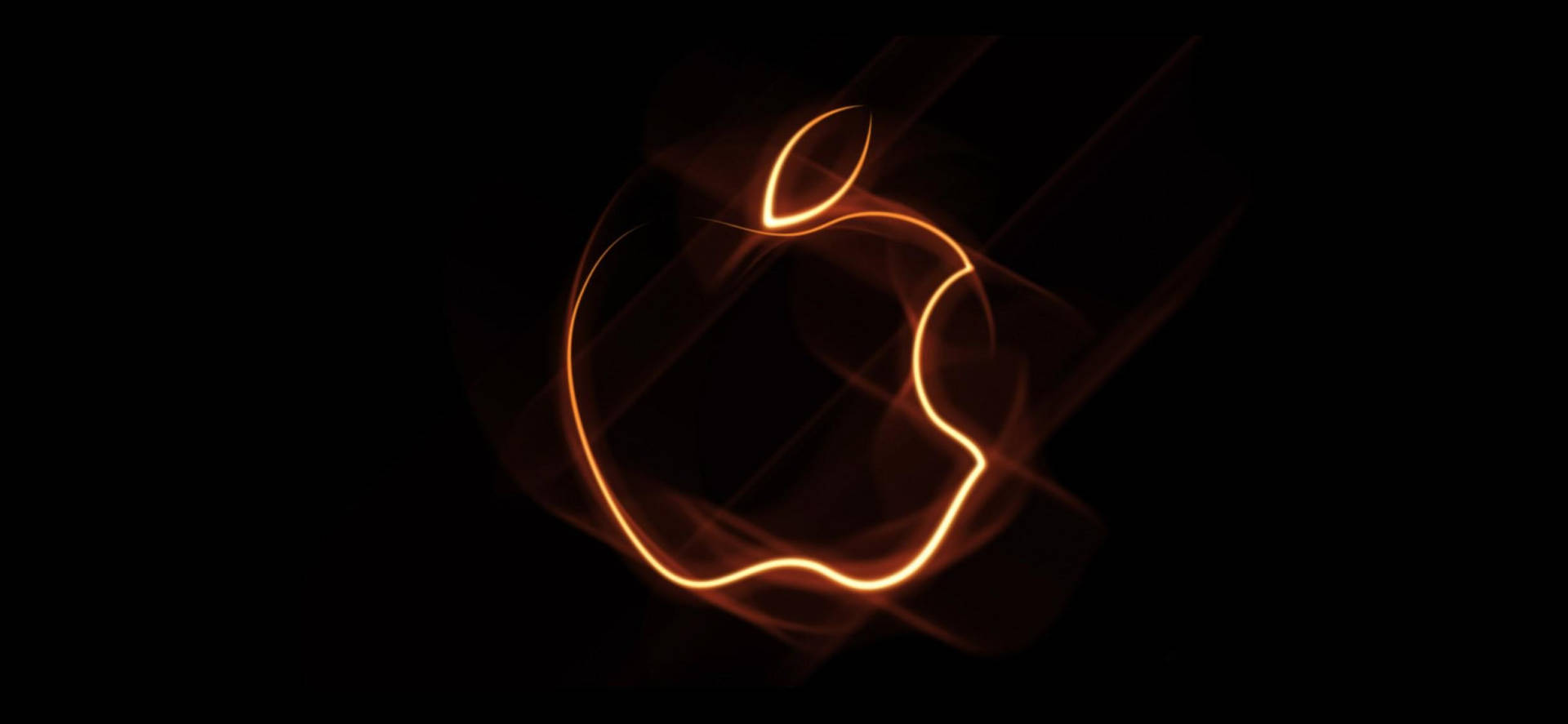 Apple Logo 4k With Gold Border