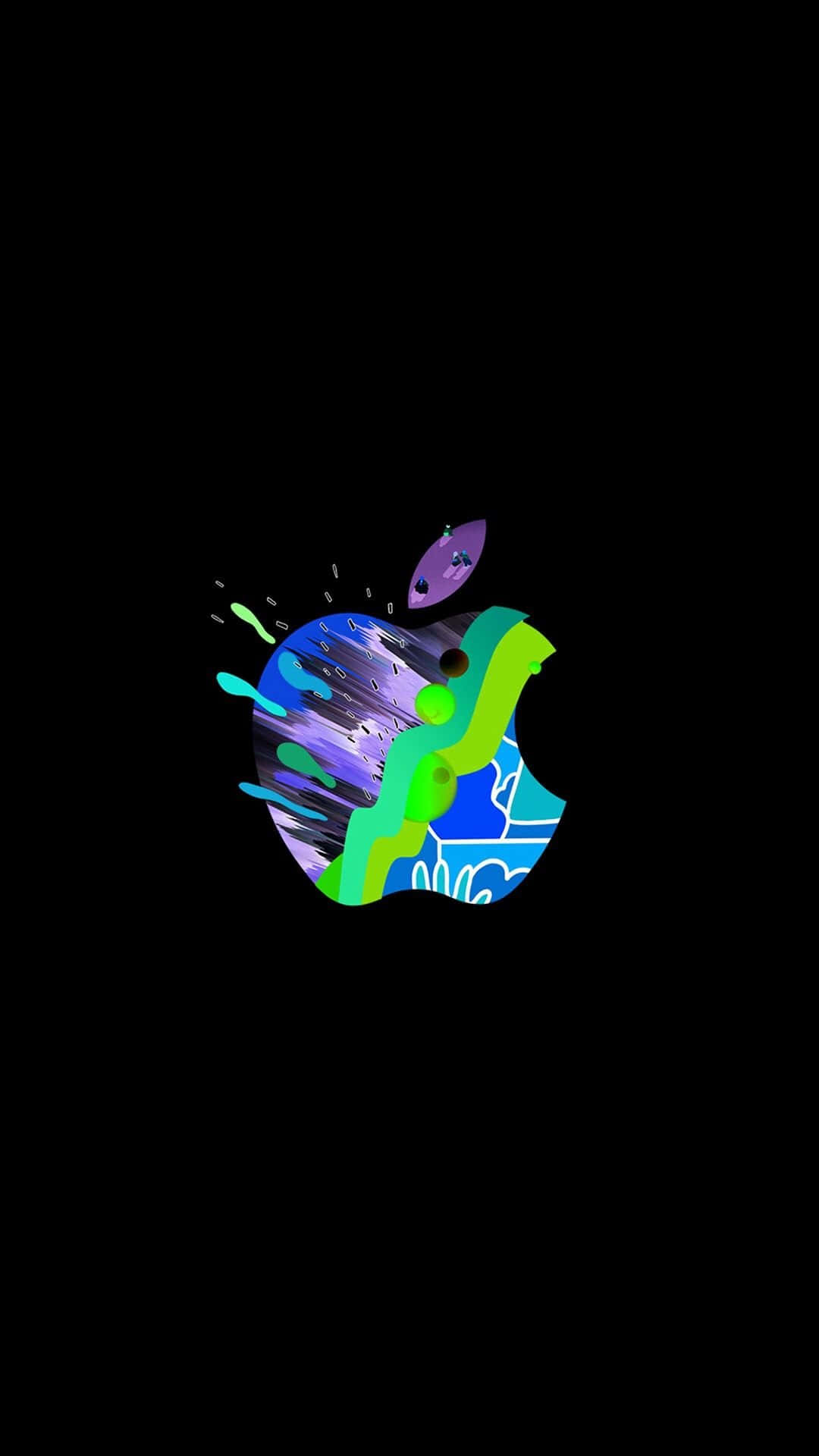 Apple Logo Art Iphone Xs Background