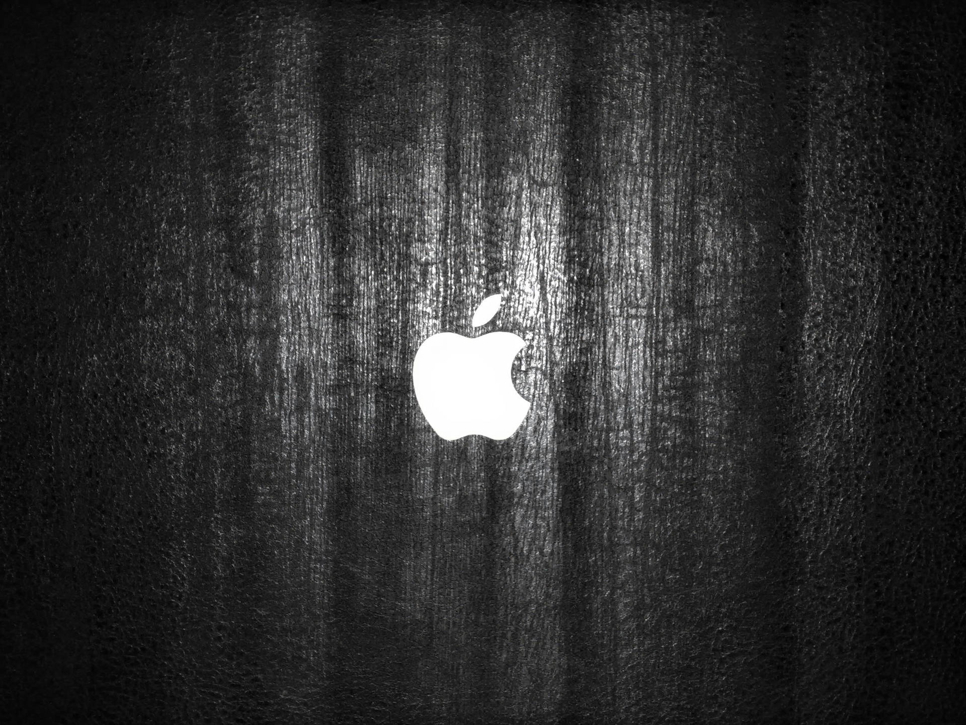 Apple Logo Black Strokes Background