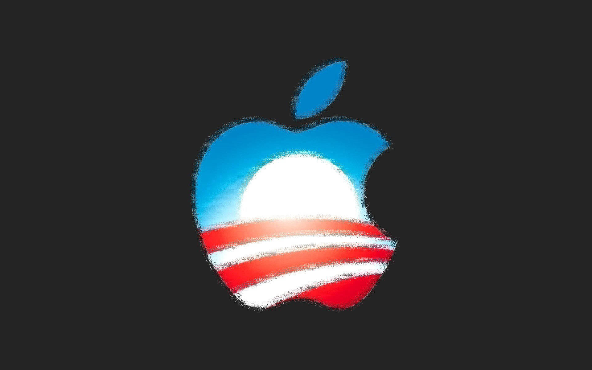 Apple Logo Bright Sun Background