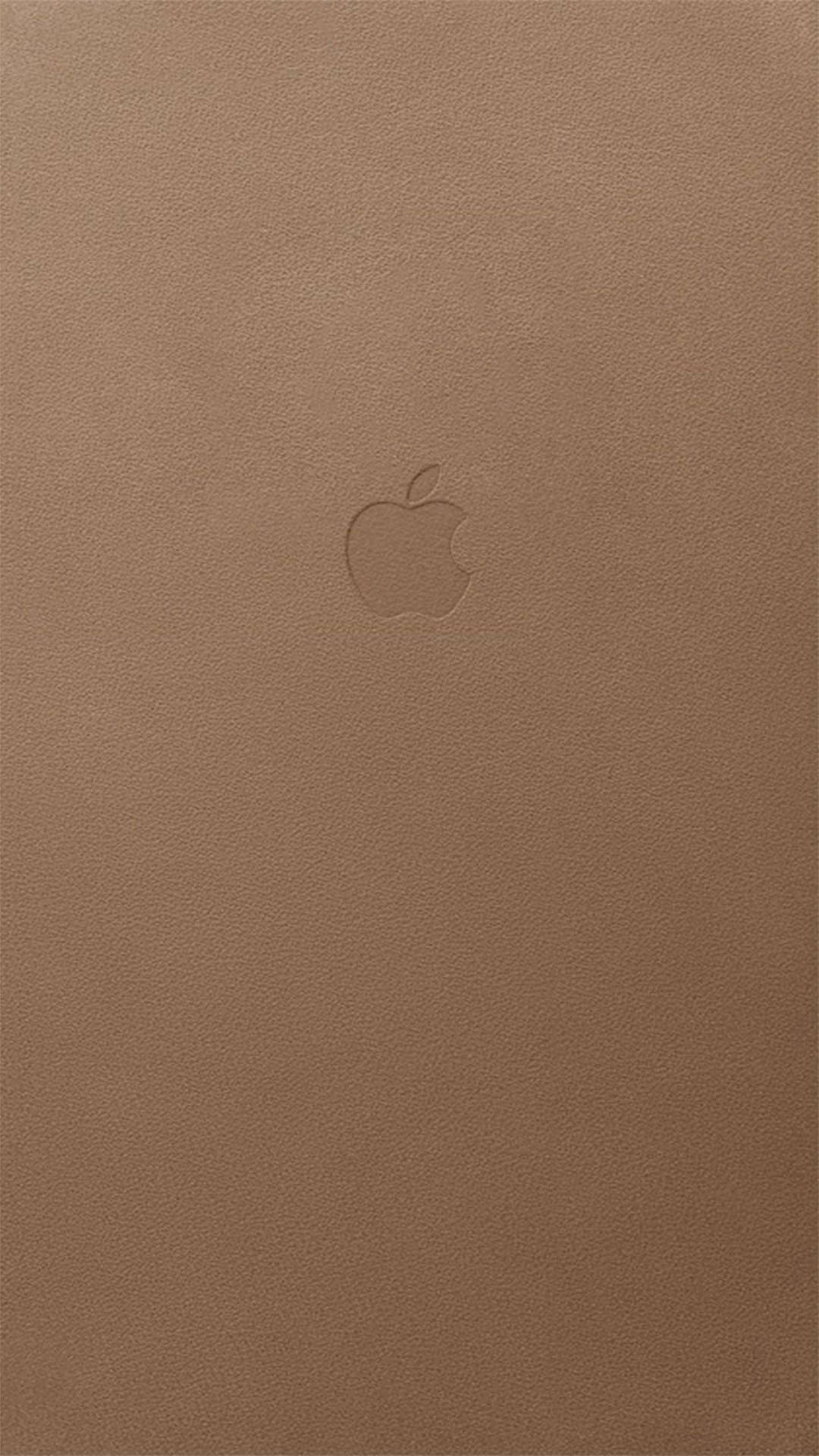 Apple Logo Brown Iphone Background