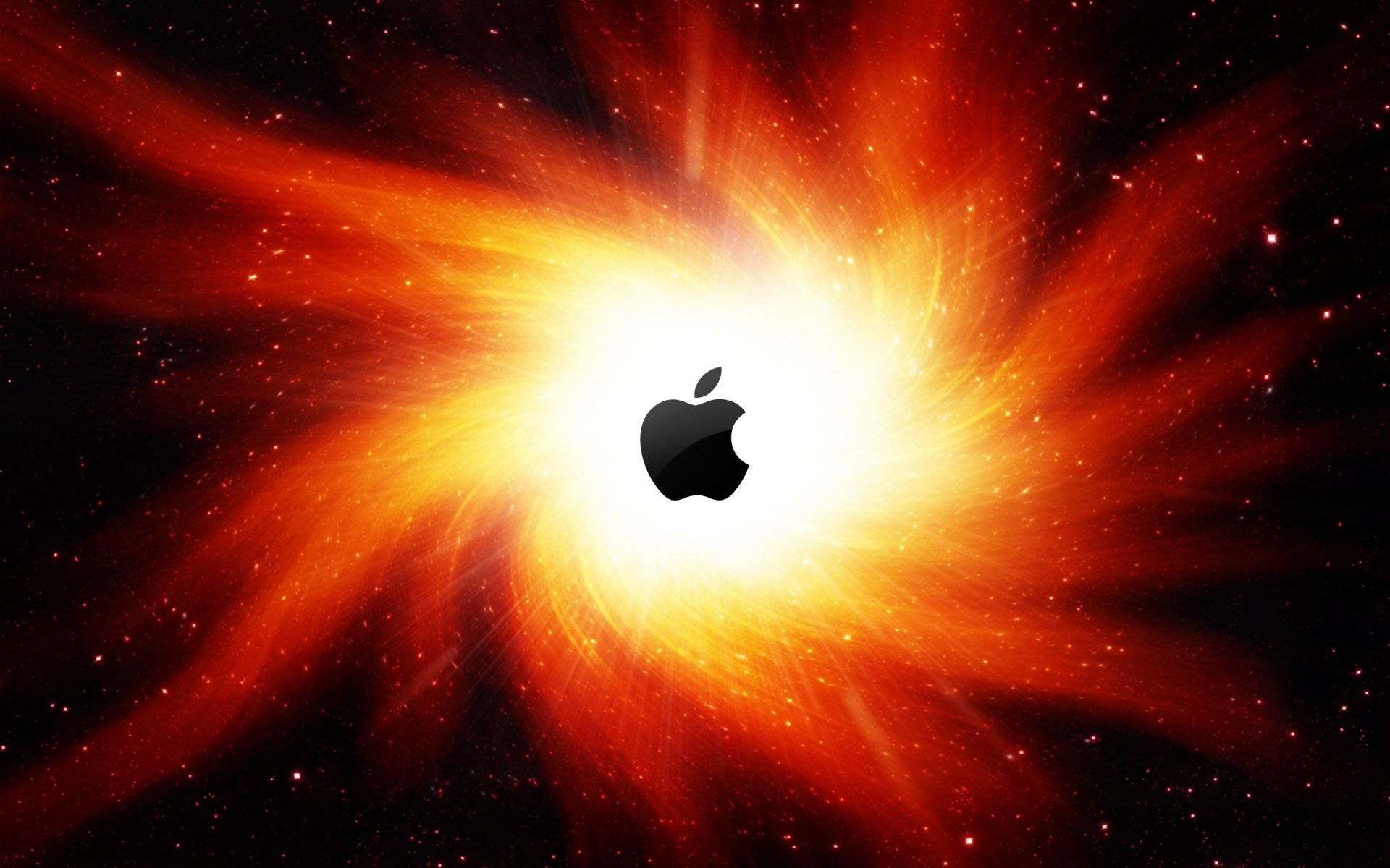 Apple Logo Galaxy Macos Background