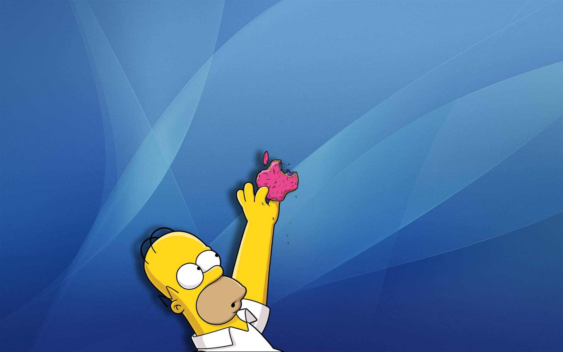 Apple Logo Homer Simpsons Background