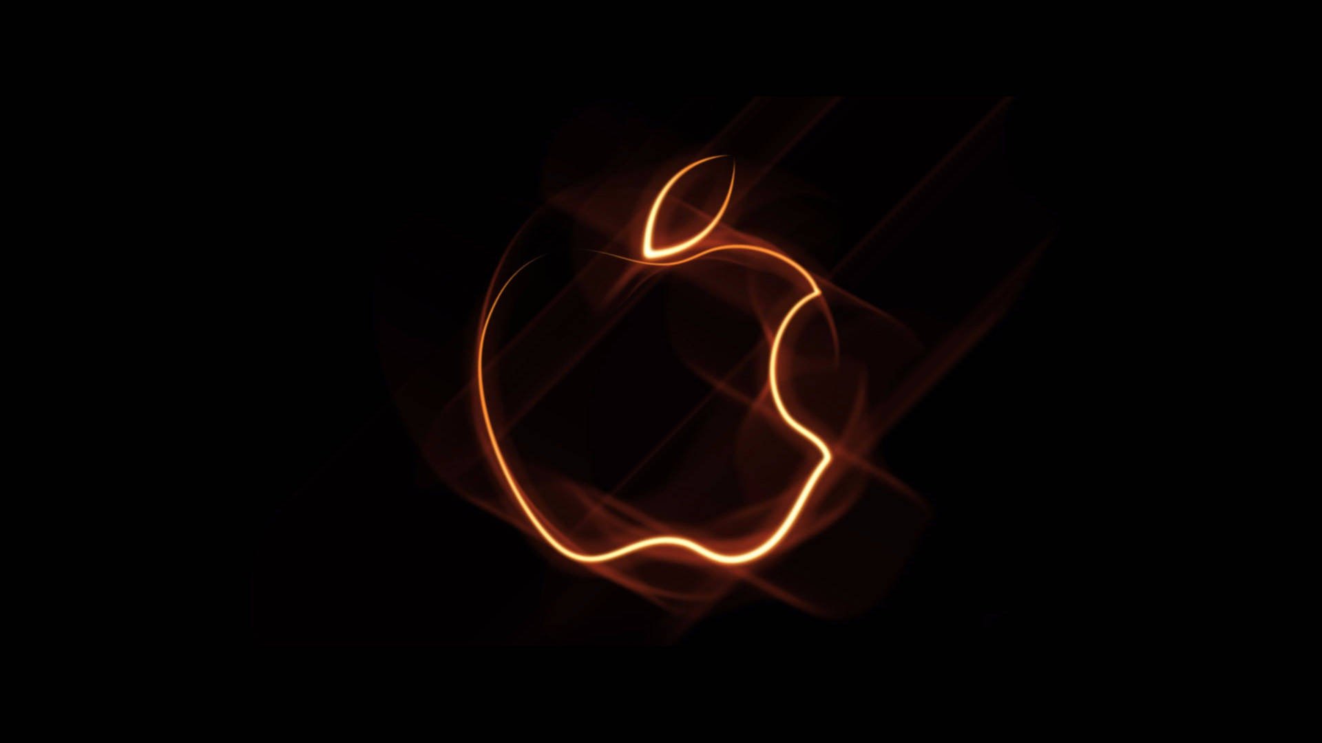 Apple Logo Light Art Background