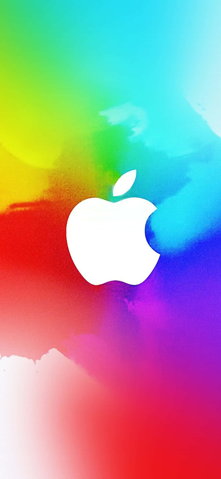 Apple Logo On An Iphone X Background